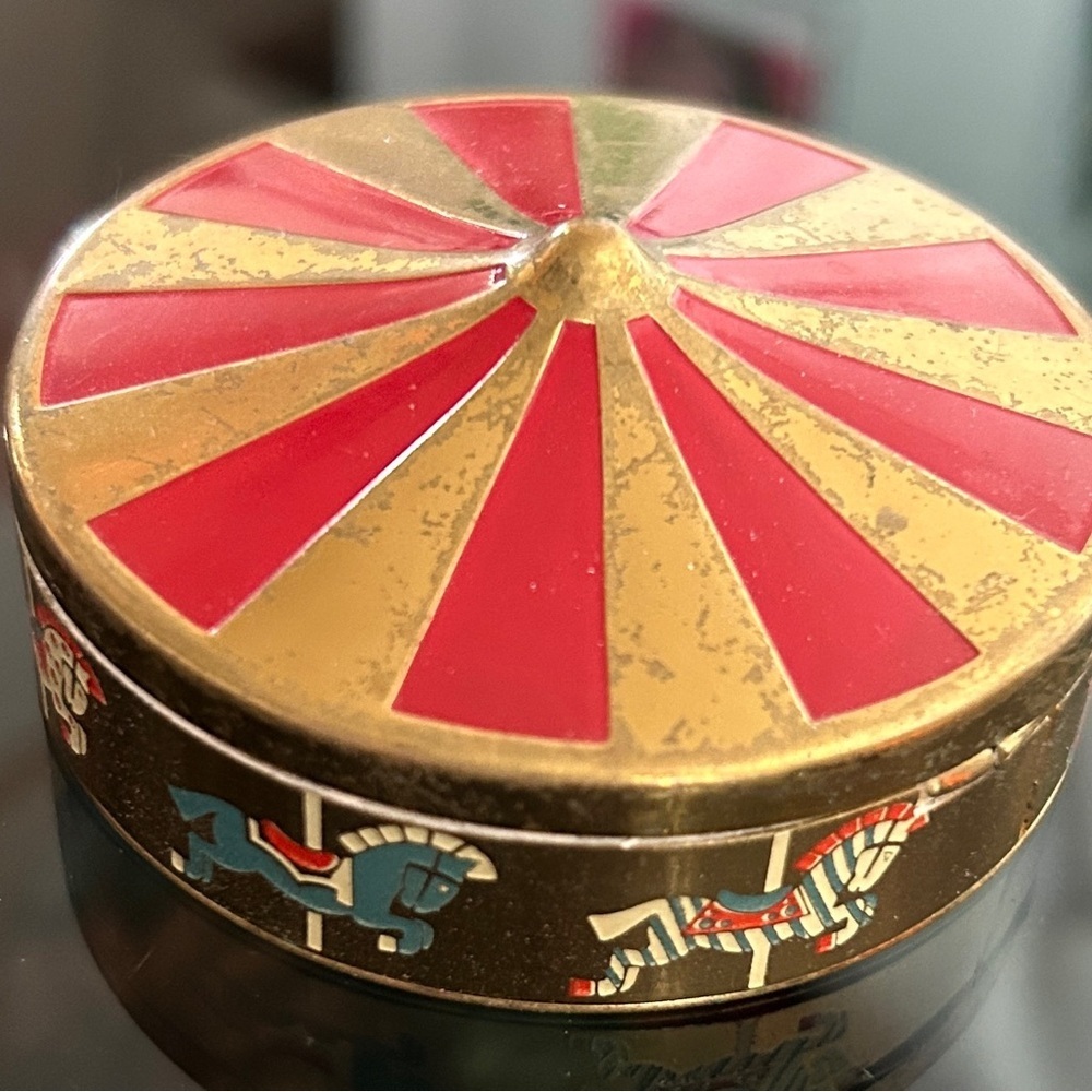 1930’s Enamel Carousel Makeup Compact